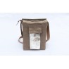 bolso mapa marron pequeño