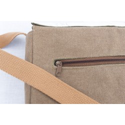 bolso mapa marron pequeño