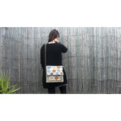 bolso mediano beige arboles