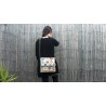 bolso mediano beige arboles
