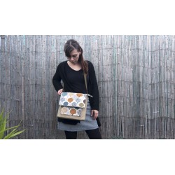 bolso mediano beige arboles