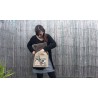 bolso mediano beige arboles