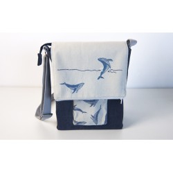 bolso pequeño ballenas