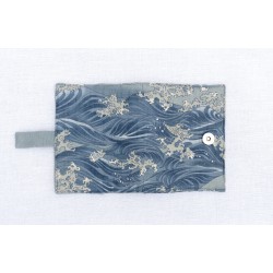 monedero pequeño olas japonesas