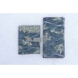 monedero pequeño olas japonesas