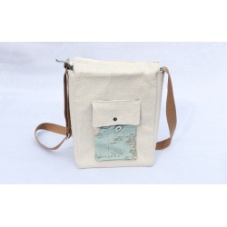 bolso pequeño mapa azul