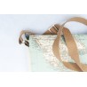 bolso pequeño mapa azul