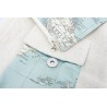 bolso pequeño mapa azul