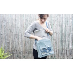 bolso mediano olas japonesas